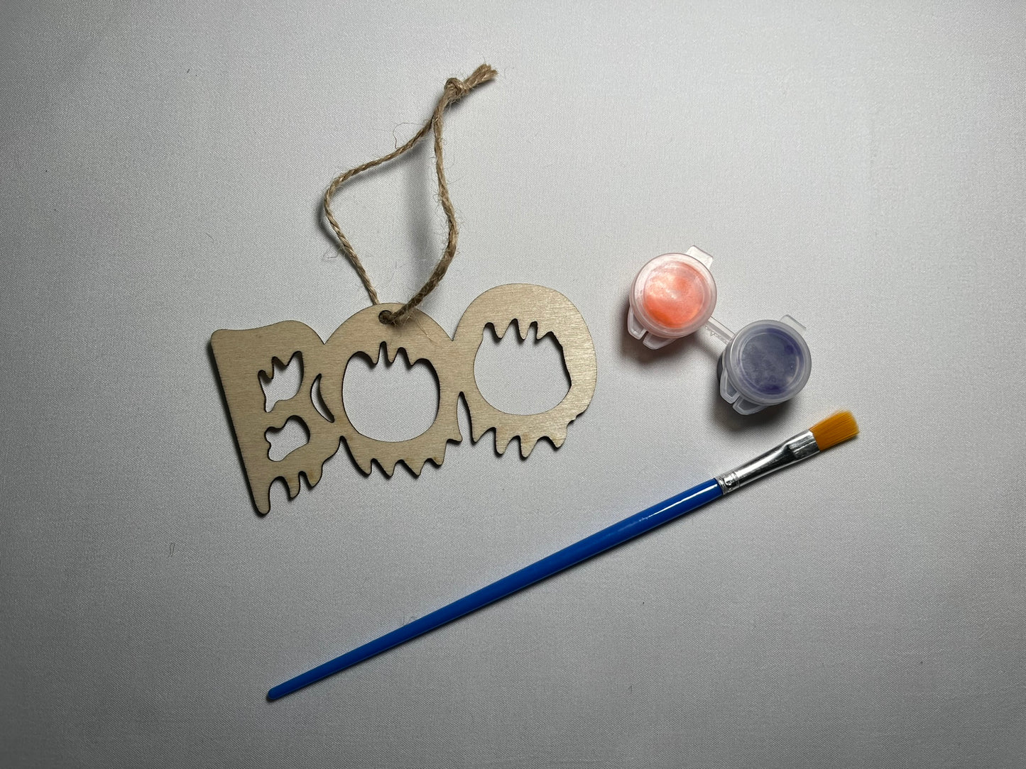 5 x Wooden Halloween Painting Decoration Sets