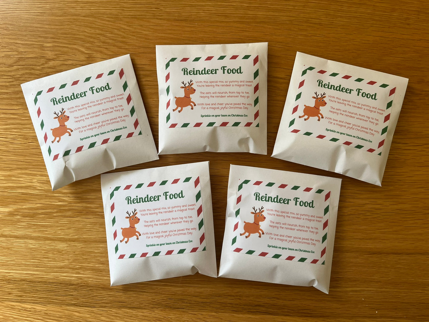 Reindeer Food with Poem