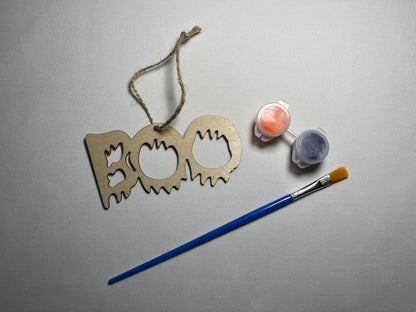 Wooden Halloween Painting Decoration Set