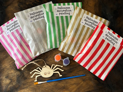 5 x Wooden Halloween Painting Decoration Sets