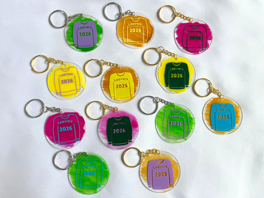 5 x 2026 School Leavers Keyrings