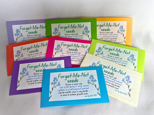 5 x Forget Me Not Seed Packets