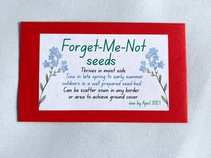 Forget Me Not Seed Packet