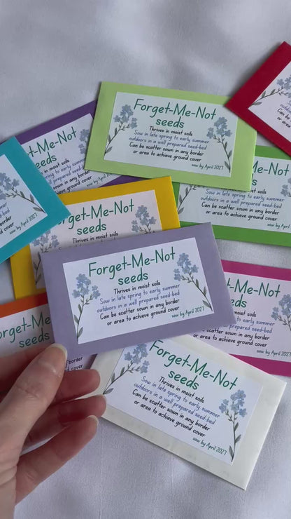 Forget Me Not Seed Packet